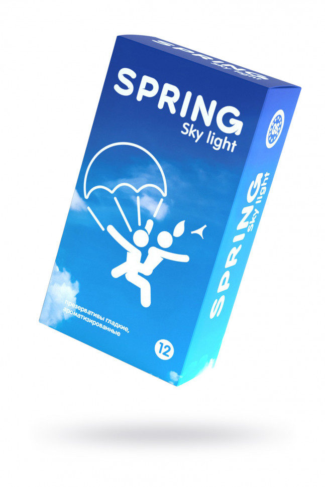 Презервативы Spring  Sky Light, классические, латекс, 17,5см, 12 шт