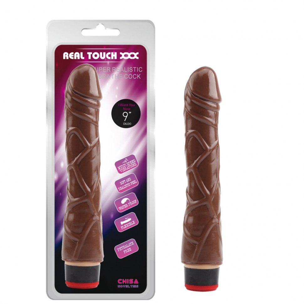 Вибратор 9”Vibe Cock Brown CN-101800594
