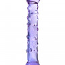 Двусторонний фаллоимитатор Sexus Glass, стекло, сиреневый, 19,5 см