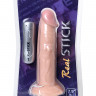 Вибратор TOYFA RealStick Nude реалистичный, 7 режимов вибрации, 19,5 см