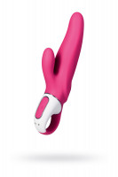 Нереалистичный вибратор Satisfyer Vibes Mr. Rabbit, силикон, красный, 22,1 см.