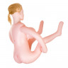 Кукла надувная Liliana с реалистичной головой, TOYFA Dolls-X, блондинка, с двумя отверстиями, кибер вставка вагина – анус