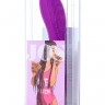Вибратор с ресничками JOS DESI, силикон, фиолетовый, 18,5 см