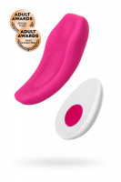 Клиторальный вибратор в трусики JOS FLIRTY, силикон, розовый, 9,3 см