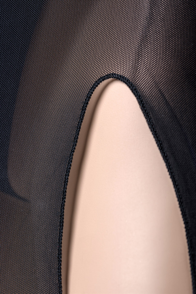 Костюм учительницы Candy Girl (комбинация, болеро, стринги, очки), черно-белый, OS