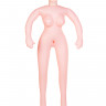 Кукла надувная Gabriella с реалистичной головой, брюнетка, TOYFA Dolls-X, с тремя отверстиями,  кибер вставка вагина – анус, 160 см