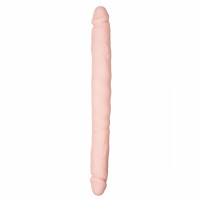 Двухсторонний Фаллоимитатор телесный Easytoys Silicone double end dildo ET081SKN