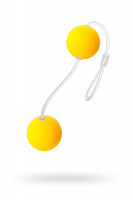 Вагинальные шарики Sexus Funny Five, ABS пластик, Желтый, Ø 3 см