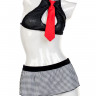 Кукла надувная Ms Melanie, реалистичная.голова, шатенка, TOYFA Dolls-X, с двумя отверстиями, вставка: вагина- анус, костюм учительницы,160 см