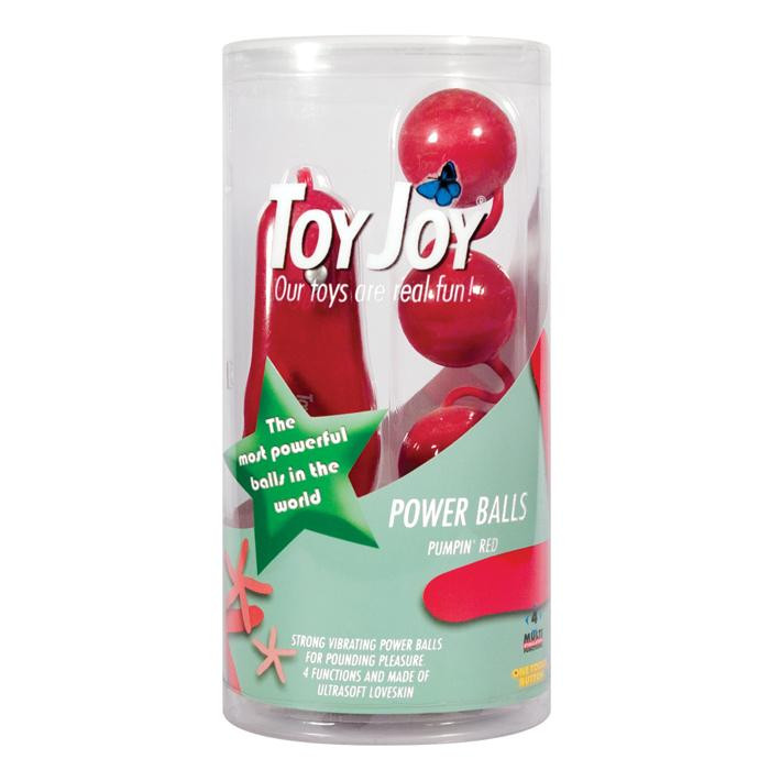 Вагинальные шарики с вибро POWER BALLS RED VIBR.4F.9599TJ