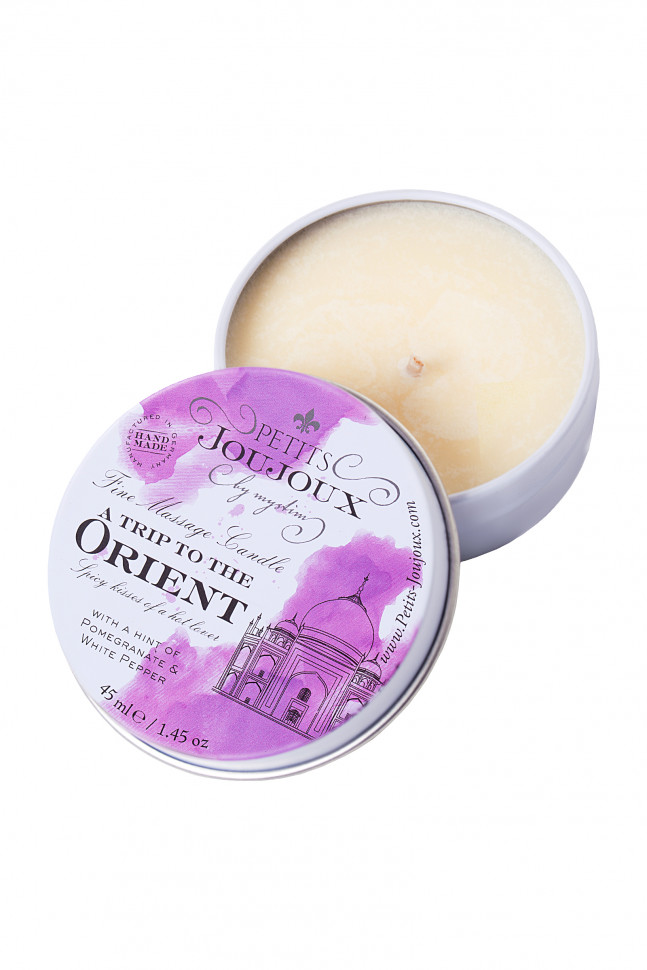 Массажная свеча Petits JouJoux Mini Orient с ароматом граната и белого перца, 43 мл