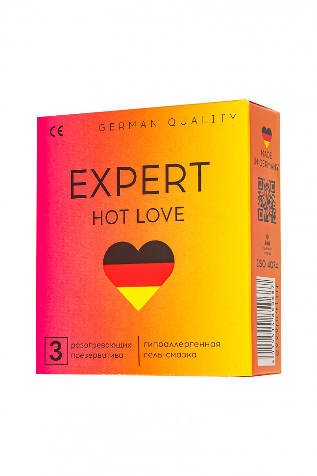 Презервативы EXPERT Hot Love Germany 3 шт. (с разогревающим эффектом)