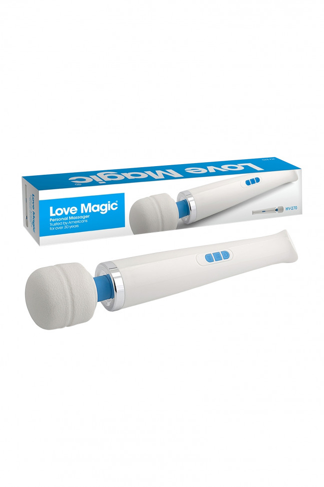 Вибромассажёр  Love Magic HV-270, силикон, белый, 32,5 см
