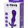 Анальная пробка с вибрацией A-Toys by TOYFA размера S, влагостойкая, силикон, фиолетовая, 11,2 см, Ø 2,7 см