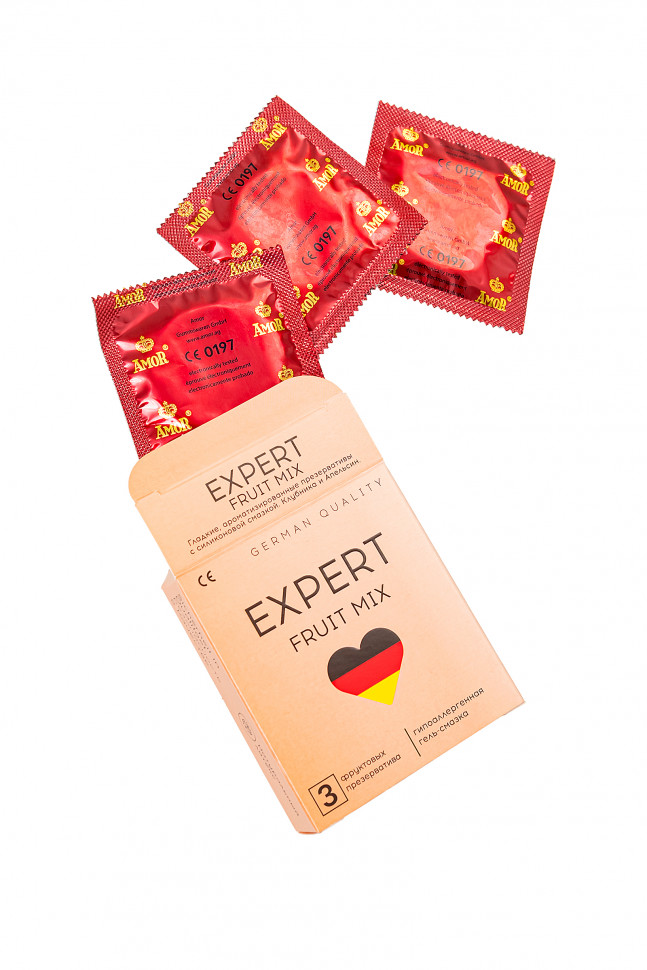 Презервативы EXPERT Fruit Mix Germany 3 шт. (фруктовые ароматизированные)