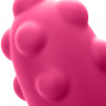 Вибратор с клиторальным стимулятором KOKOS SMON, силикон, розовый, 23 см