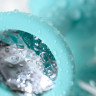Анальная втулка Штучки-Дрючки, силикон, с прозрачным кристаллом, голубая, 2,7 см
