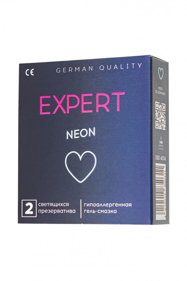 Презервативы EXPERT Neon Germany 2 шт. (светящиеся)