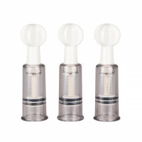 Набор Вакумных стимуляторов Easytoys Nipple &amp; Clit Suckers 3pcs ET043CLR
