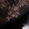 Платье Glossy Lulu из материала Wetlook, черное, S