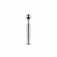 Уретральный Стимулятор Короткий со Съемным Верхом Sinner Hollow Metal Penis Plug SIN015