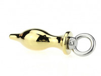 Пробка металл под золото с кольцом 7х2,6см 47422-MM