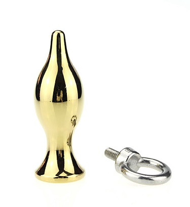 Пробка металл под золото с кольцом 7х2,6см 47422-MM