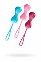 Набор вагинальных шариков Satisfyer Balls C02 Double, силикон, ассорти, Ø 3,2 см.