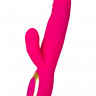 Вибратор с подогревом для двойной стимуляции JOS NEGA, силикон, розовый, 22 см