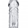 Насадка на пенис TOYFA, TPE, прозрачный, 13 см
