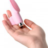 Вибронасадка на палец JOS TWITY для прелюдии, силикон, пудровая, 10,2 см