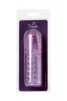 Насадка рельефная Eromantica, TPE, розовый, 13,5 см