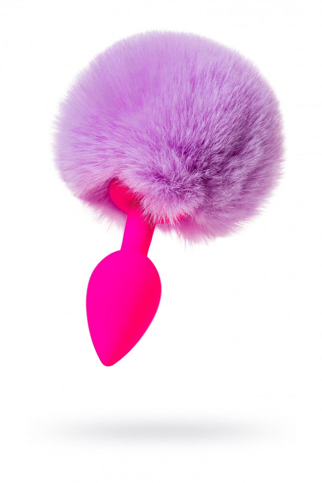 Анальная втулка с хвостом ToDo by Toyfa Sweet bunny, силикон, розовая, 13 см, Ø 2,8 см, 44