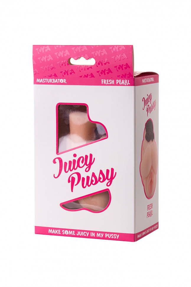 Мастурбатор реалистичный TOYFA Juicy Pussy Fresh Pearl, вагина, TPR, телесный, 13 см