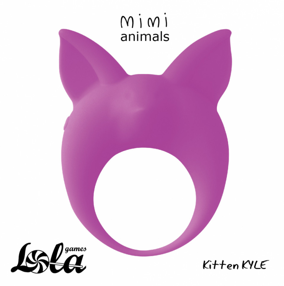 Эрекционное Кольцо Mimi Animals Kitten Kyle Purple 7000-11lola