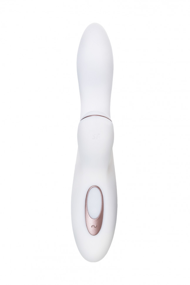 Вибратор Satisfyer Pro G-Spot Rabbit, с вакуум-волновым стимулятором, силикон, белый, 22 см.