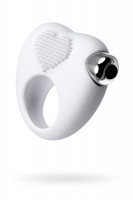 Виброкольцо для продления полового акта JOS MOYS, силикон, белое, 6,7 см