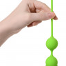 Вагинальные шарики A-Toys by TOYFA Meeko, силикон, зеленый, 16,4 см, Ø 2,7 см