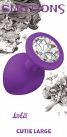 Анальная пробка Emotions Cutie Large Purple clear crystal 4013-06Lola