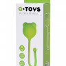 Вагинальный шарик A-Toys by TOYFA Tigo, силикон, зеленый, 12,4 см Ø 2,7 см