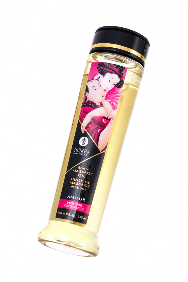 Масло для массажа Shunga Amour «Sweet Lotus», возбуждающее, 240 мл.