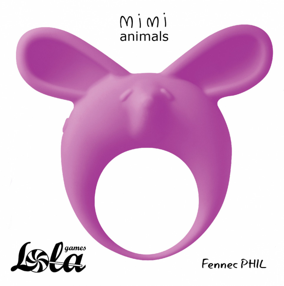 Эрекционное Кольцо Mimi Animals Fennec Phil Purple 7000-14lola