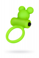 Виброкольцо на пенис A-Toys by TOYFA, силикон, зеленое, Ø 3,1 см