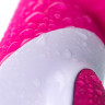 Вибратор с клиторальным стимулятором JOS ELLY, с подогревом, силикон, розовый, 21,5 см