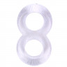 Эрекционное Кольцо Duo Cock 8 Ball Ring-Clear CN-100338189