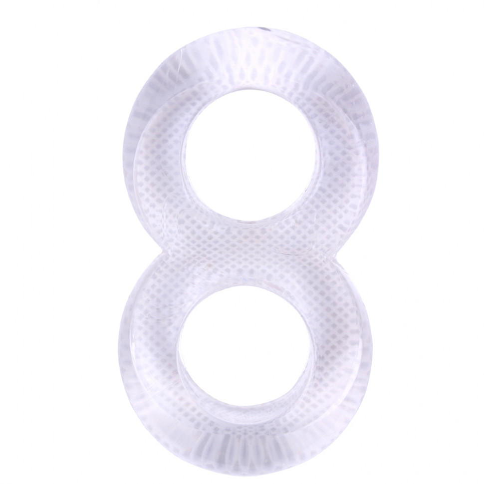 Эрекционное Кольцо Duo Cock 8 Ball Ring-Clear CN-100338189