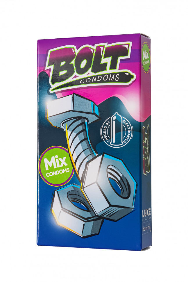 Презервативы Luxe, Bolt condoms, микс, 18 см, 5,2 см, 6 шт.