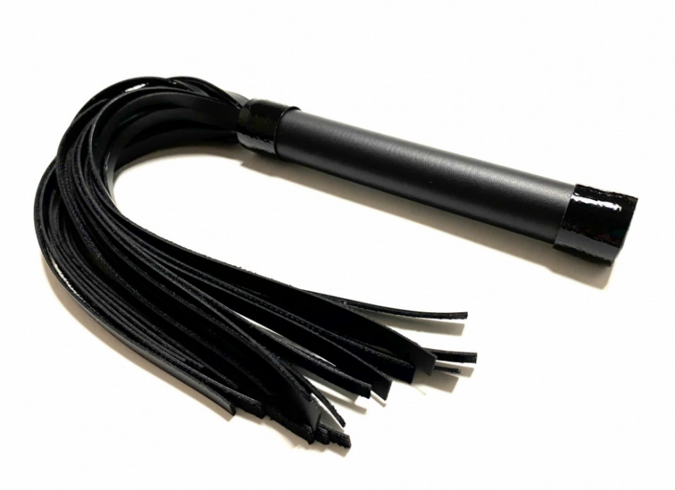 Плеть из эко-кожи чёрная 50012ars