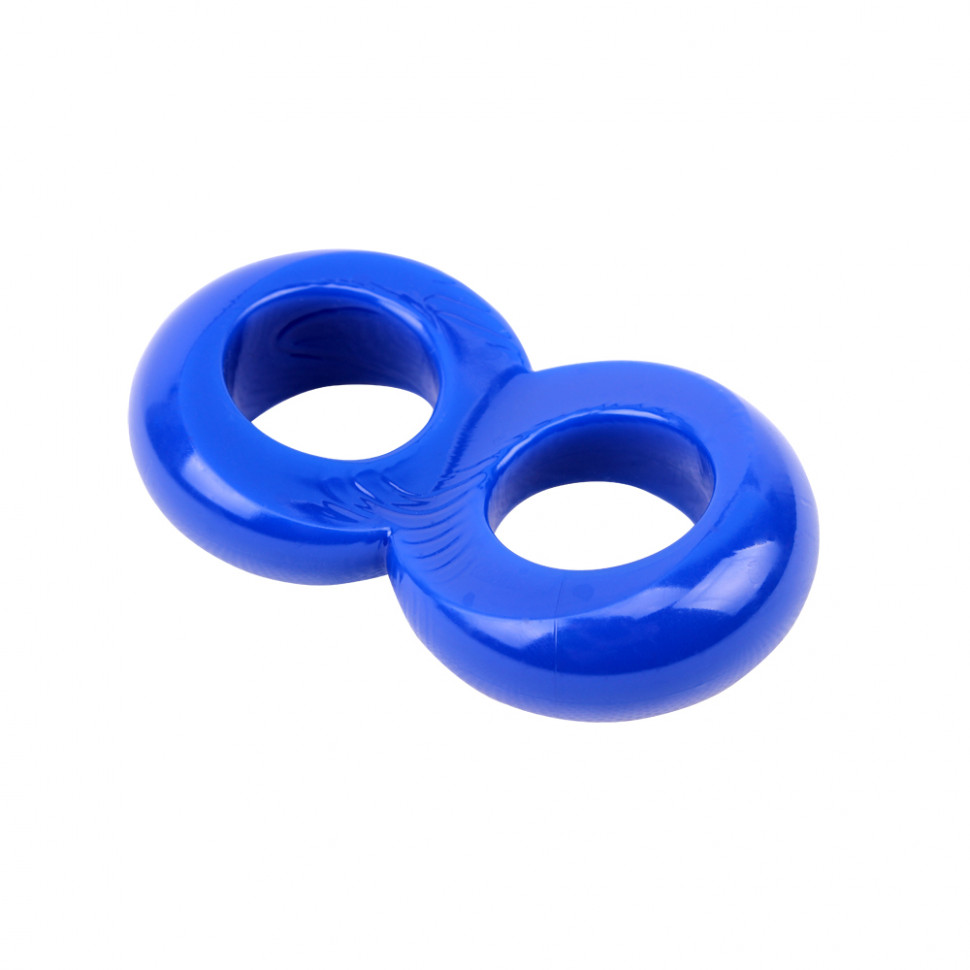 Эрекционное Кольцо Duo Cock 8 Ball Ring Blue CN-100338185