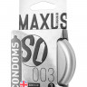 Презервативы Maxus, тонкие, латекс, железный кейс, 18 см, 5,3 см, 3 шт.